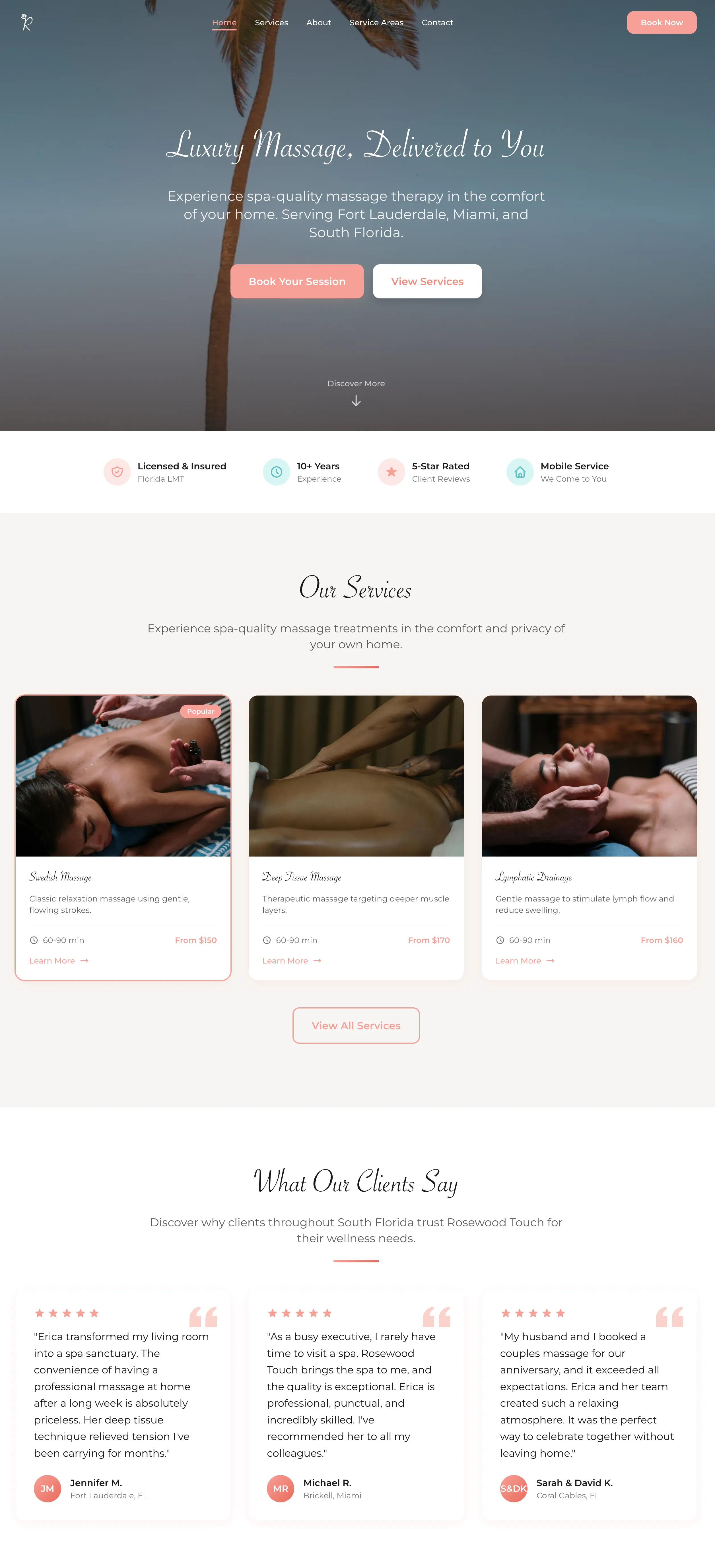 Rosewood Touch homepage